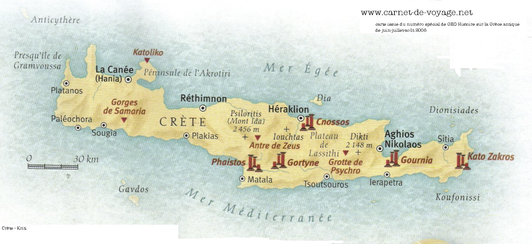 Crete carte